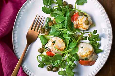 This restaurant-style scallop starter is sure to impress, and the simple brown butter sauce means the whole dish only takes ten minutes to make