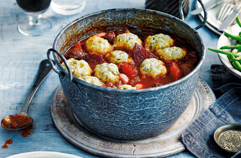 Hearty and full of flavour, this deliciously wholesome stew is a surefire crowd-pleaser. Slow-cooked for beef that simply falls apart and topped with doughy Stilton dumplings - cold winter evenings were made for meals like this