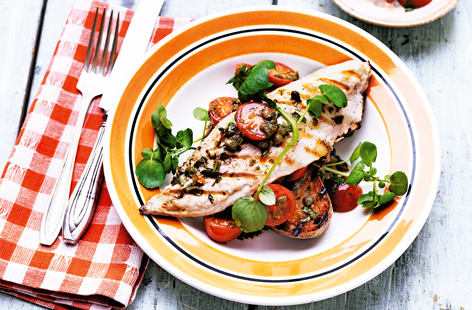 If you're looking for a quick and easy fish supper, you can't go far wrong with this recipe for mackerel fillets cooked on a hot griddle pan.