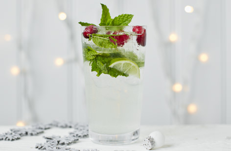 Give this classic cocktail a fantastically festive makeover with plenty of ruby red cranberries and tropical coconut juice alongside the usual glug of rum, sprinkling of sugar and squeeze of lime. This gorgeous Christmas cocktail can be ready in no time