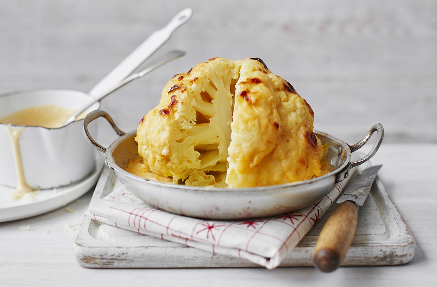 Impress your vegetarian guests at Christmas with this elevation of the classic cauliflower cheese side – adding earthy, meaty truffle oil gives an even richer and more delicious flavour. A Christmas side dish that's really hard to beat