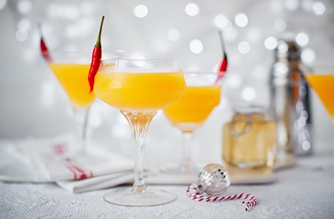 Transform your Christmas party into a Mexican fiesta with this fiery chilli and mango margarita