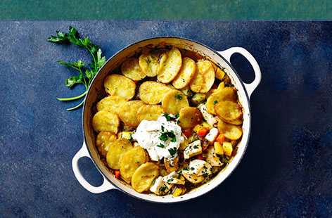 A super-quick, healthy take on a classic British family favourite – using some clever shortcuts