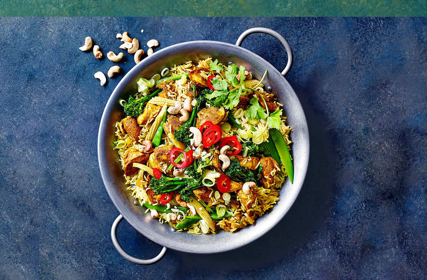 Curried chicken with pilau rice recipe