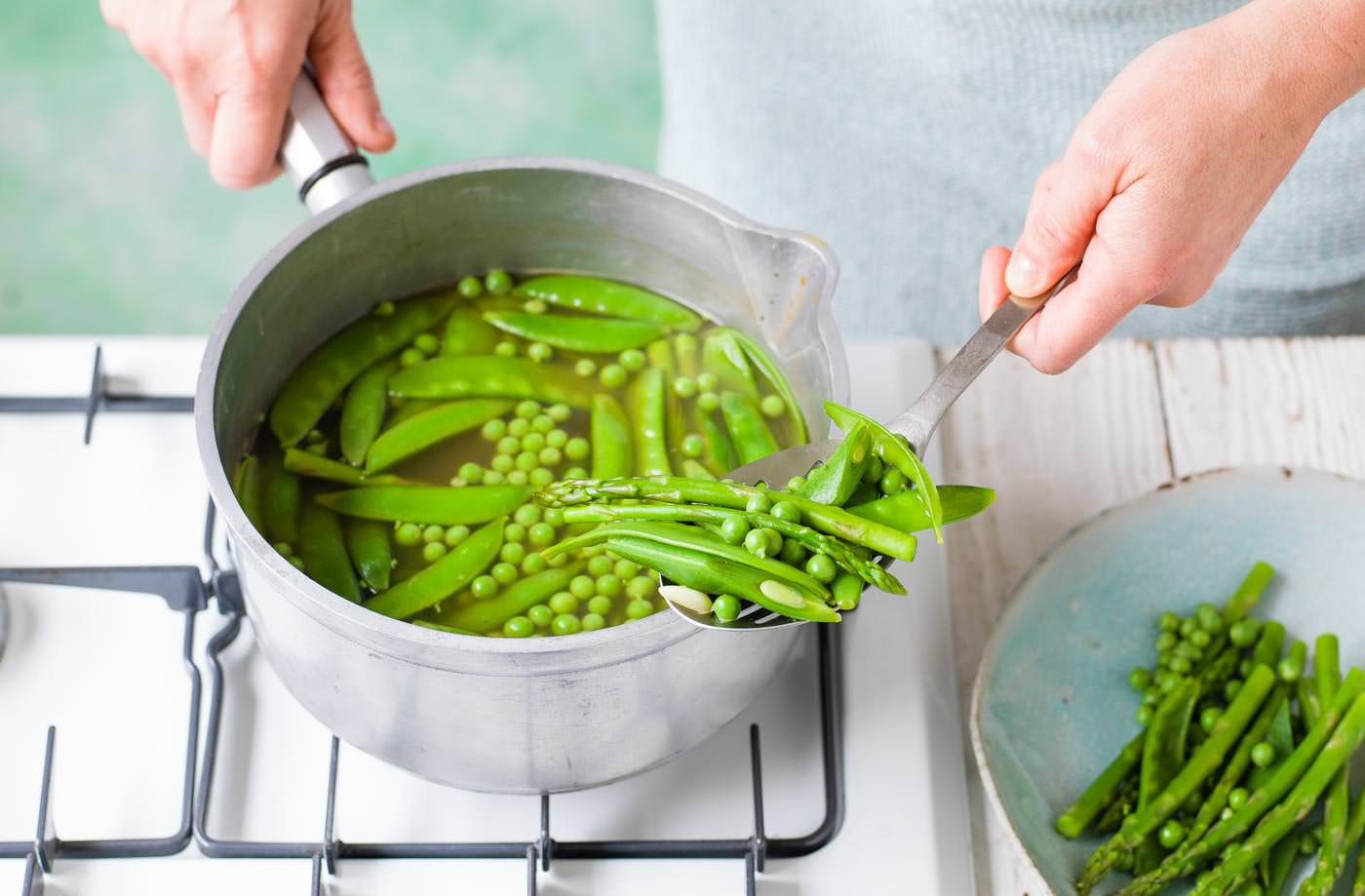 Cook the vegetables