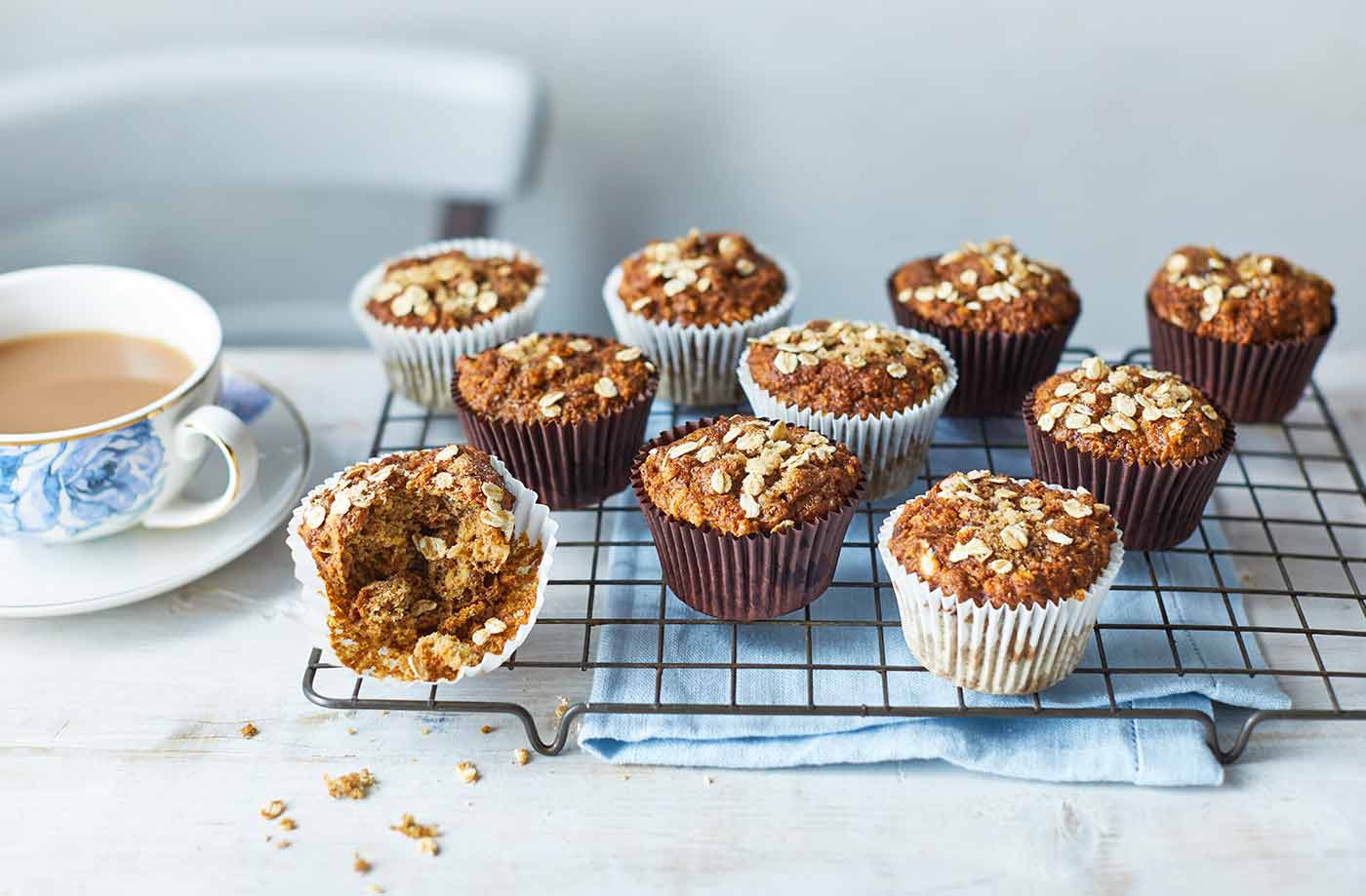 Vegan banana and oat muffins recipe