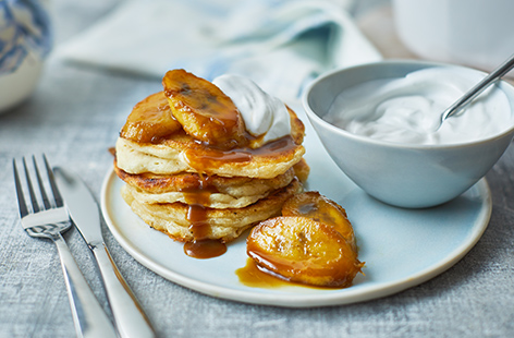 Thick fluffy pancakes make a great weekend breakfast, and this vegan coconut pancakes recipe is no exception