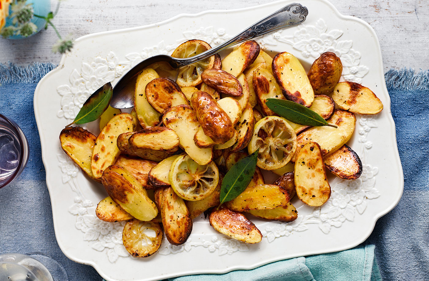 Roast potatoes with lemon and bay recipe