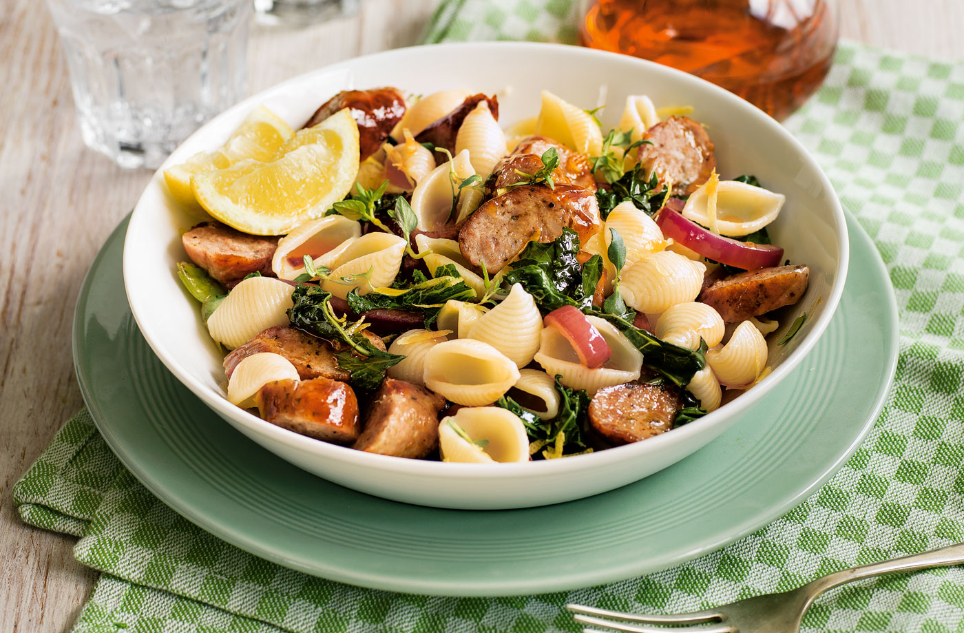Sausage and kale pasta recipe