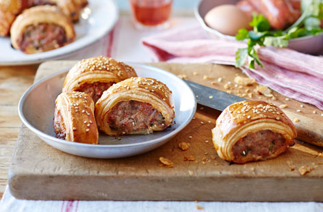 Just a little chorizo takes these sausage rolls from standard to fabulous, adding a smoky, sweet flavour