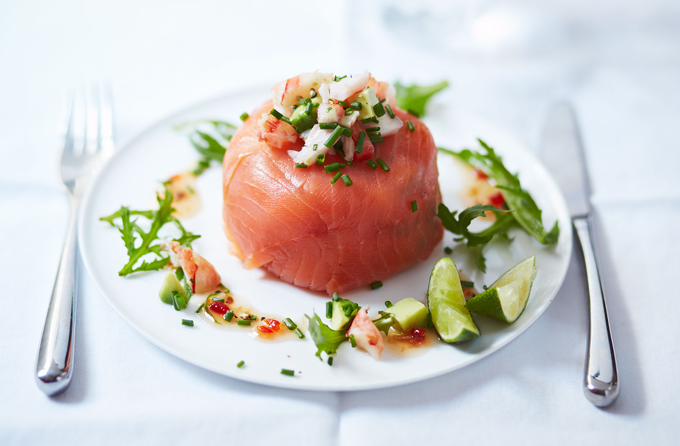 Smoked salmon and prawn parcels recipe