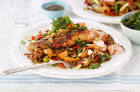 This tasty Chinese-inspired dish is simple to make and full of flavour, thanks to the addition of fragrant ginger, sticky soy sauce and crispy kale