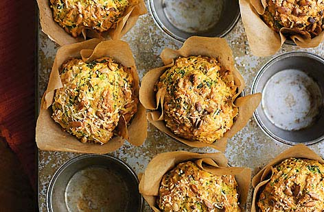 These savoury muffins combine spinach with carrot and a subtle hint of chilli. A great afternoon pick-me-up.
