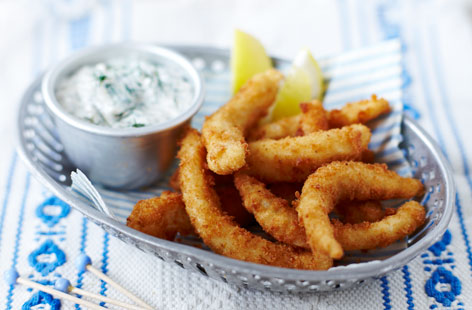 Rock on with these glorious homemade fish goujons in the kitchen. They are great fun to make and with a homemade lemon tartare sauce served alongside, you'll be giving your local chippy a run for their money.