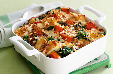 A delicious bake using fresh seasonal vegetables, perfect for vegetarians 