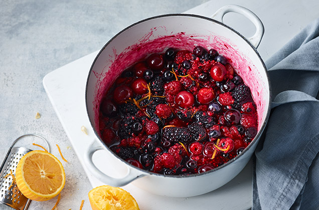 Cook the berries