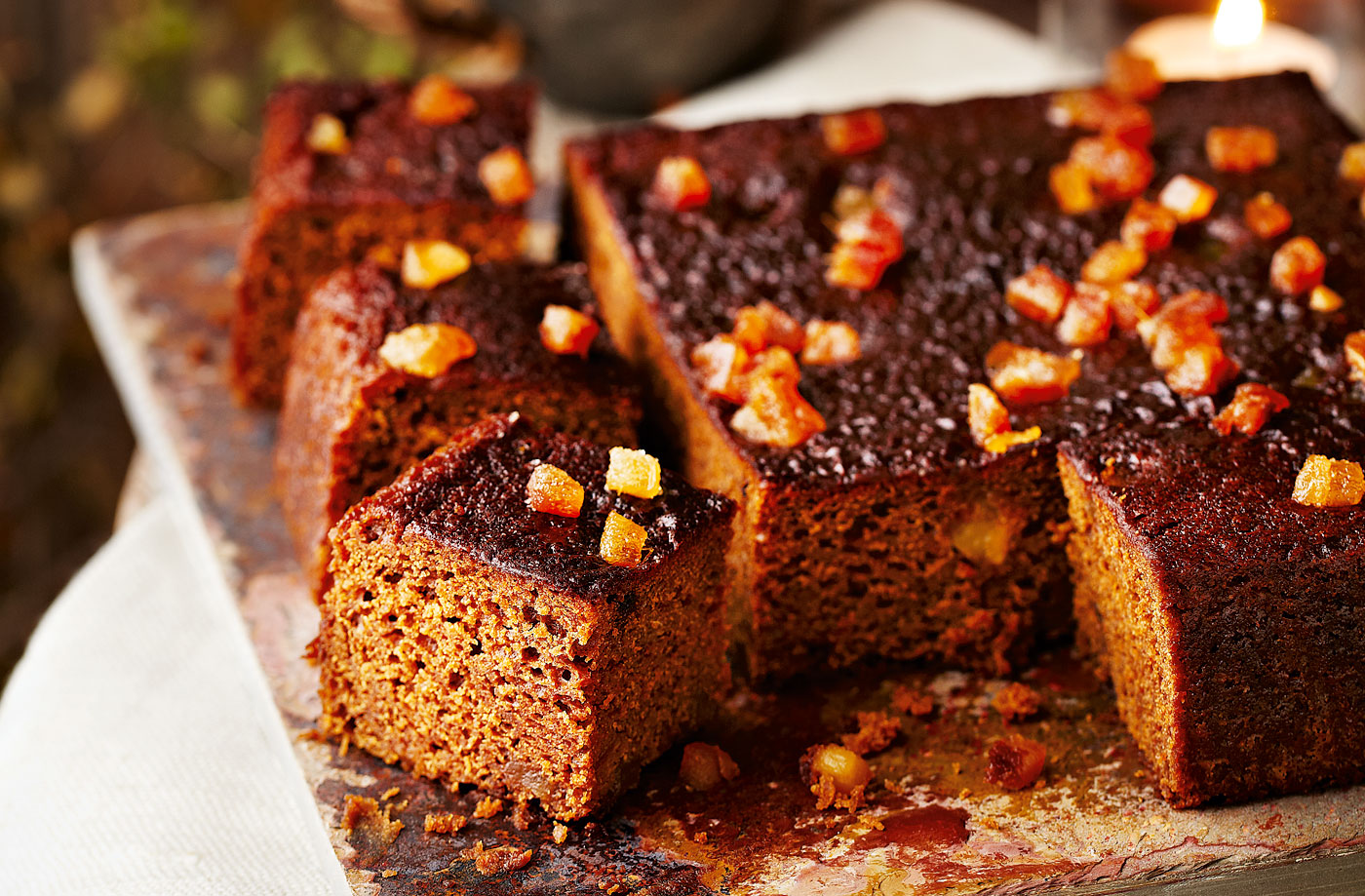 Sticky ginger cake with mascarpone and ginger cream recipe