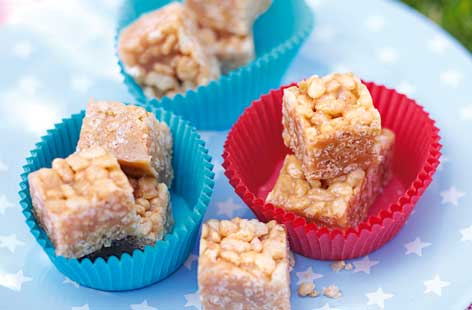 Toffee crispy cakes recipe