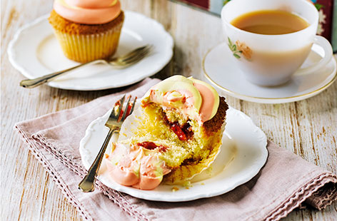 These fruity strawberry and vanilla cupcakes are the perfect way to spoil your loved ones this Mother's Day