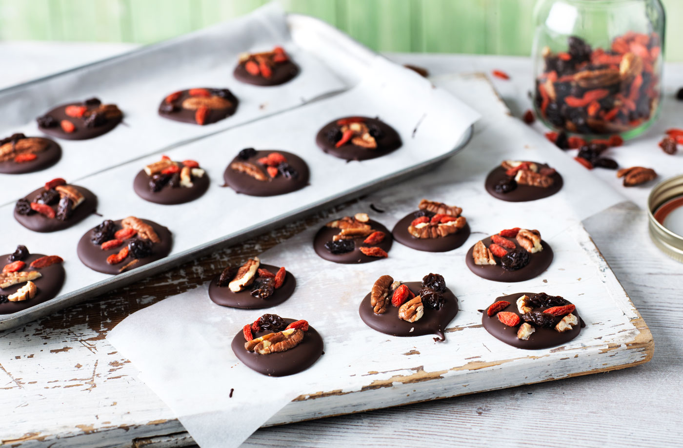 Nutty chocolate nibbles recipe