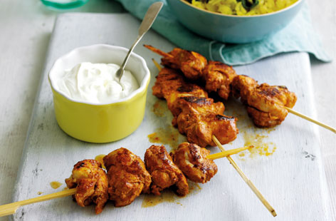 Try this delicious blend of herbs and spiced chicken skewers paired with a cool greek yogurt. Perfect for those summer get-togethers