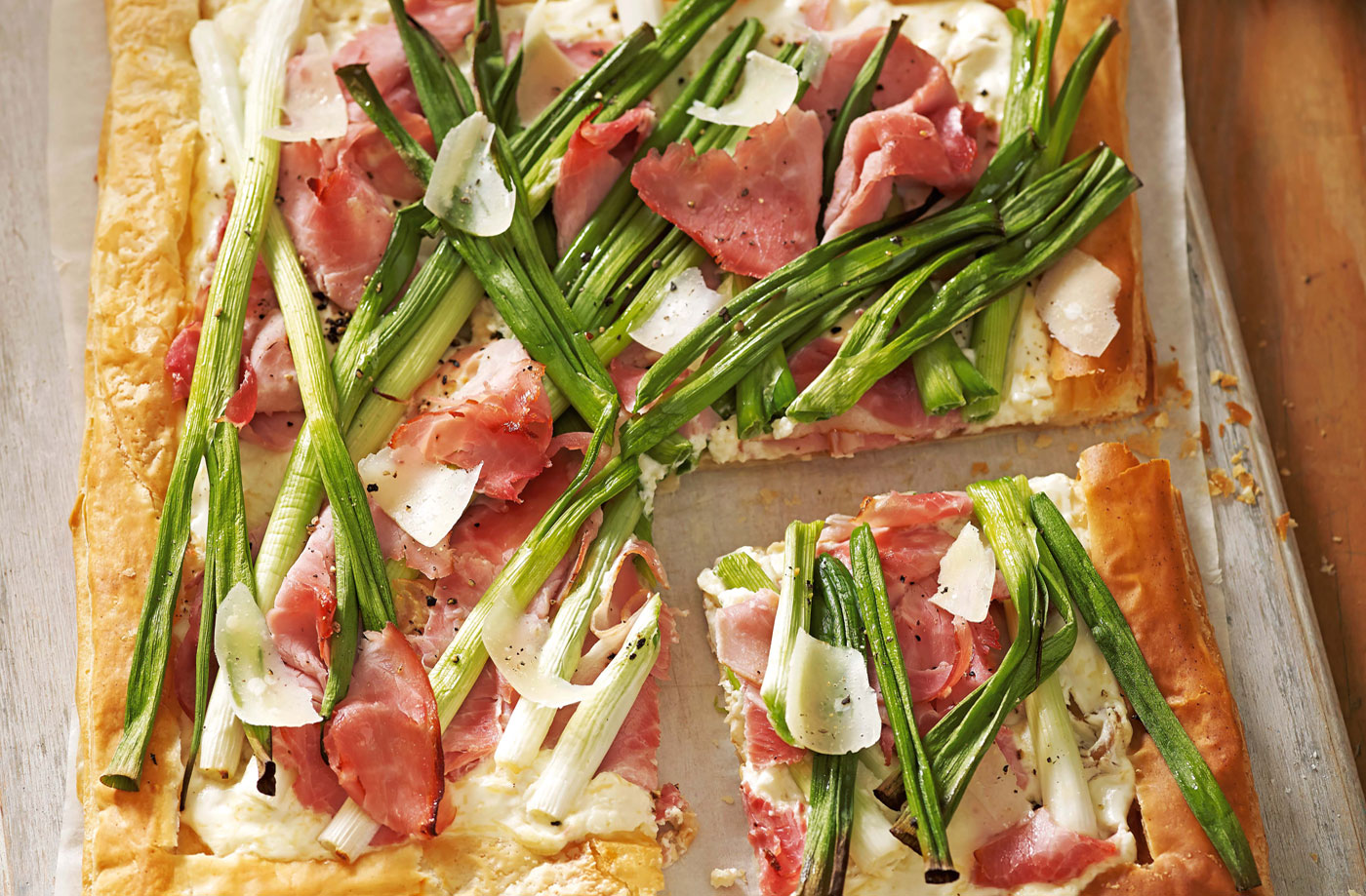 Ham and spring onion tart recipe