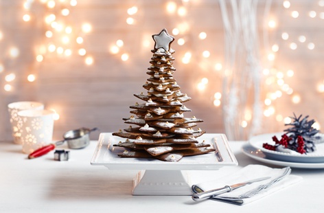 Show off your baking skills with this pretty gingerbread Christmas tree