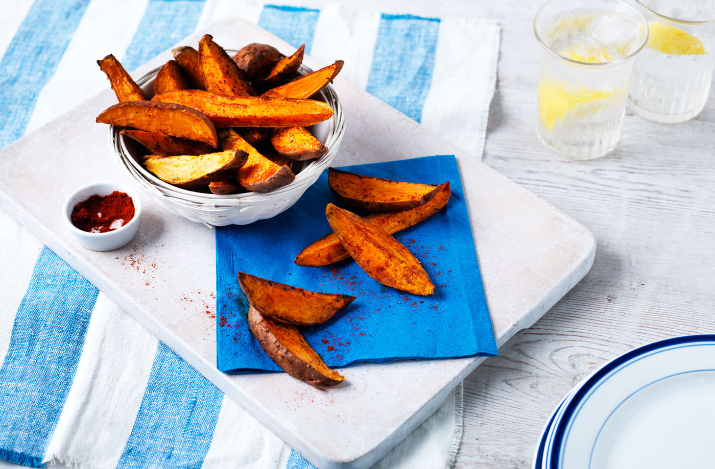 Spiced sweet potato with paprika and cayenne pepper recipe