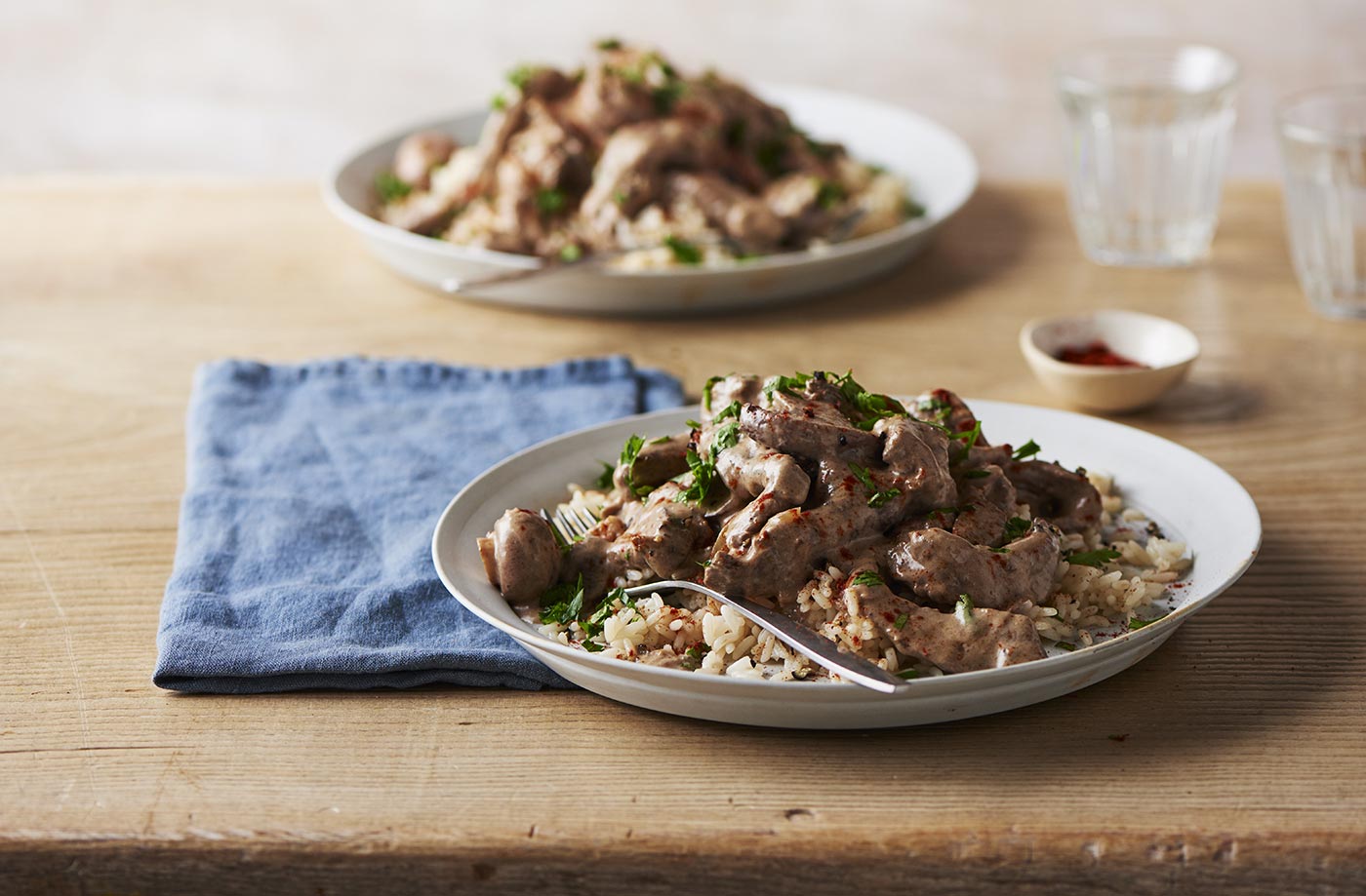 Classic beef stroganoff recipe