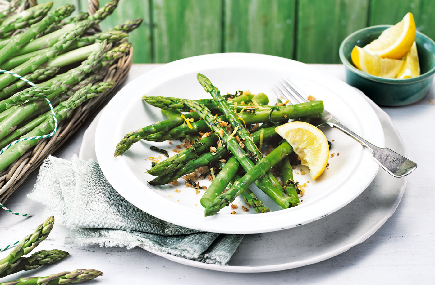 Asparagus with basil and citrus gremolata recipe