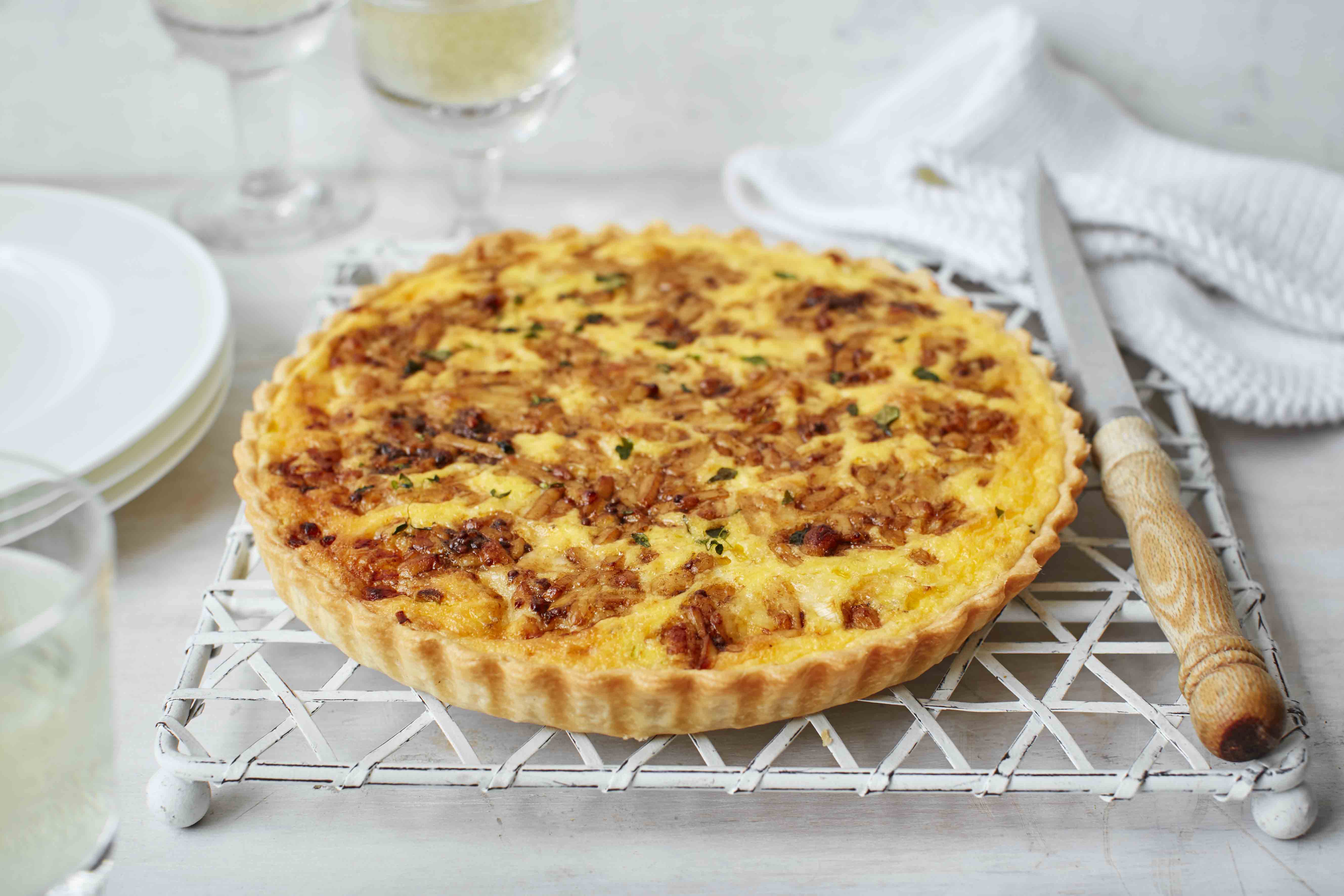 Welsh rarebit, leek and thyme tart recipe