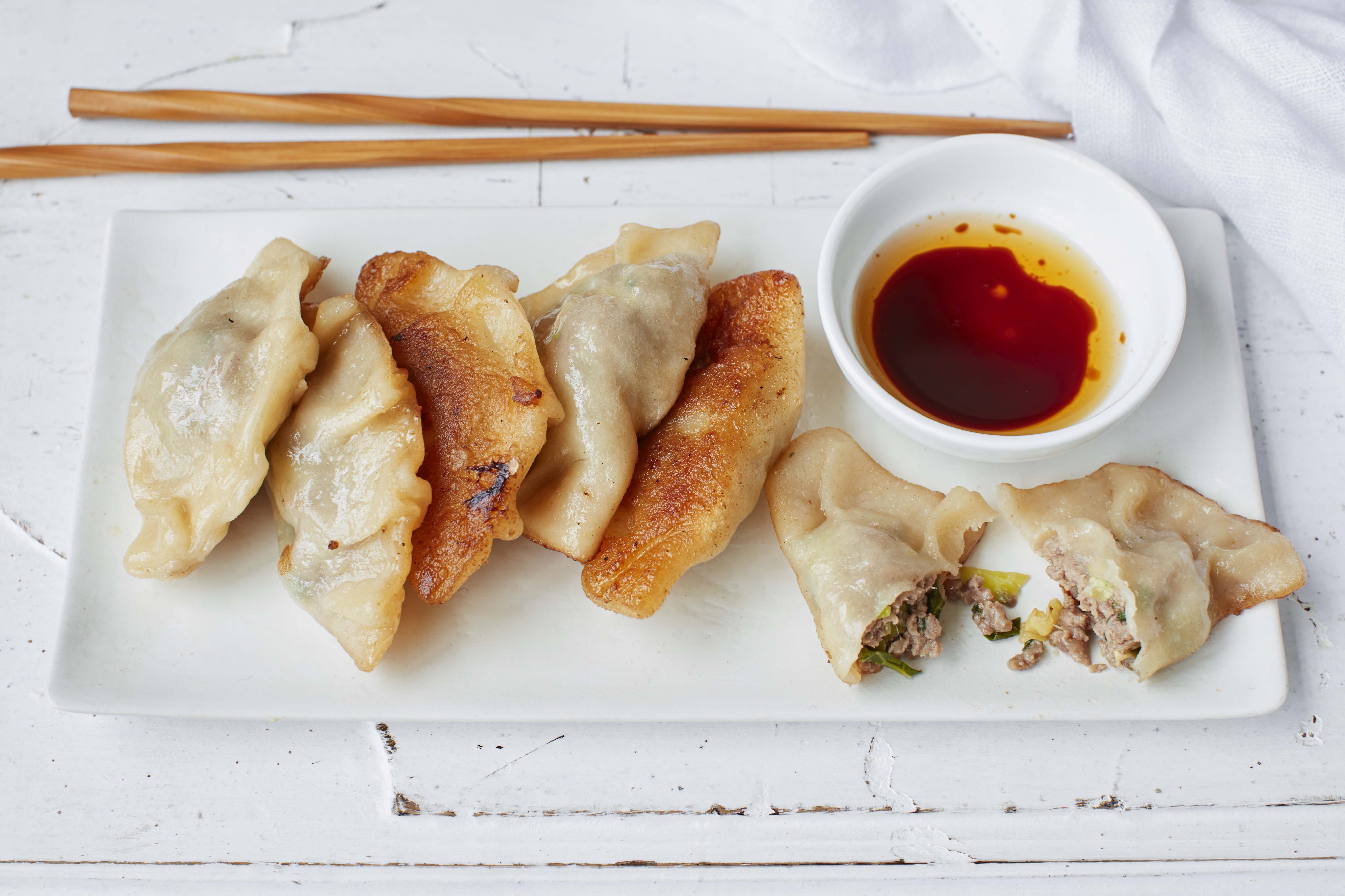 Pork and chive dumplings