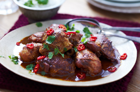 A slow-cook Thai chicken dish that's sure to become a favourite. Thai red curry paste is enhanced by zingy lemon and lime, while the Worcestershire sauce and fish sauce add some umami flavours. The coconut milk adds a mild sweetness.