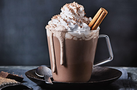 Don't miss out on a winter favourite with this vegan hot chocolate recipe using creamy cinnamon-spiced oat milk.