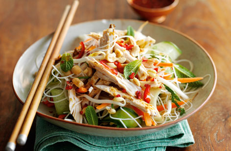 This noodle salad recipe is a brilliant way to use up any leftover vegetables. You can cook and prepare this quick recipe in under 30 minutes, making it the perfect dish for an easy midweek dinner which the whole family will love