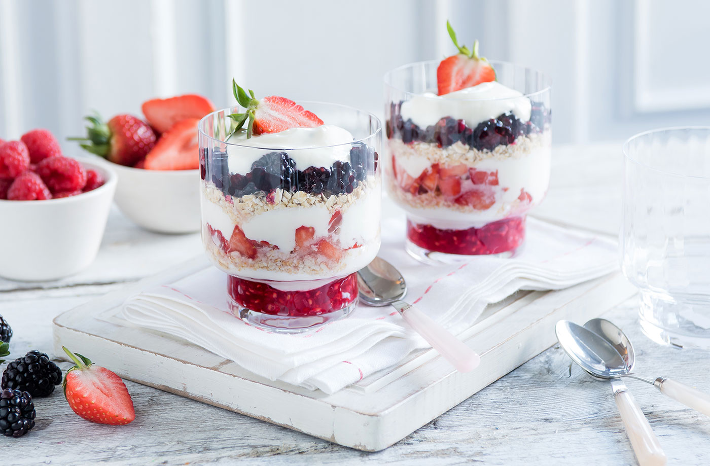 Fruity yogurt cups recipe