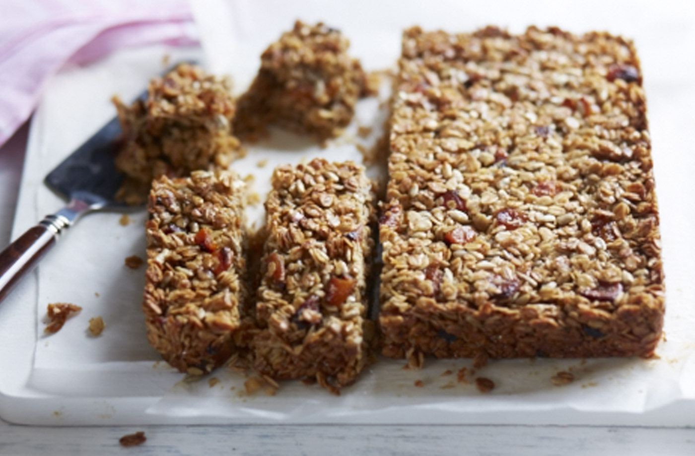 Apricot and sunflower flapjacks recipe