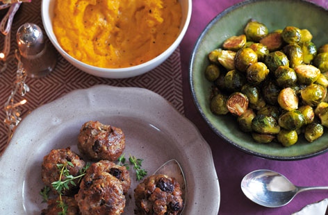 Brussels sprouts roasted and glazed with balsamic vinegar make a perfect side dish for your roast.