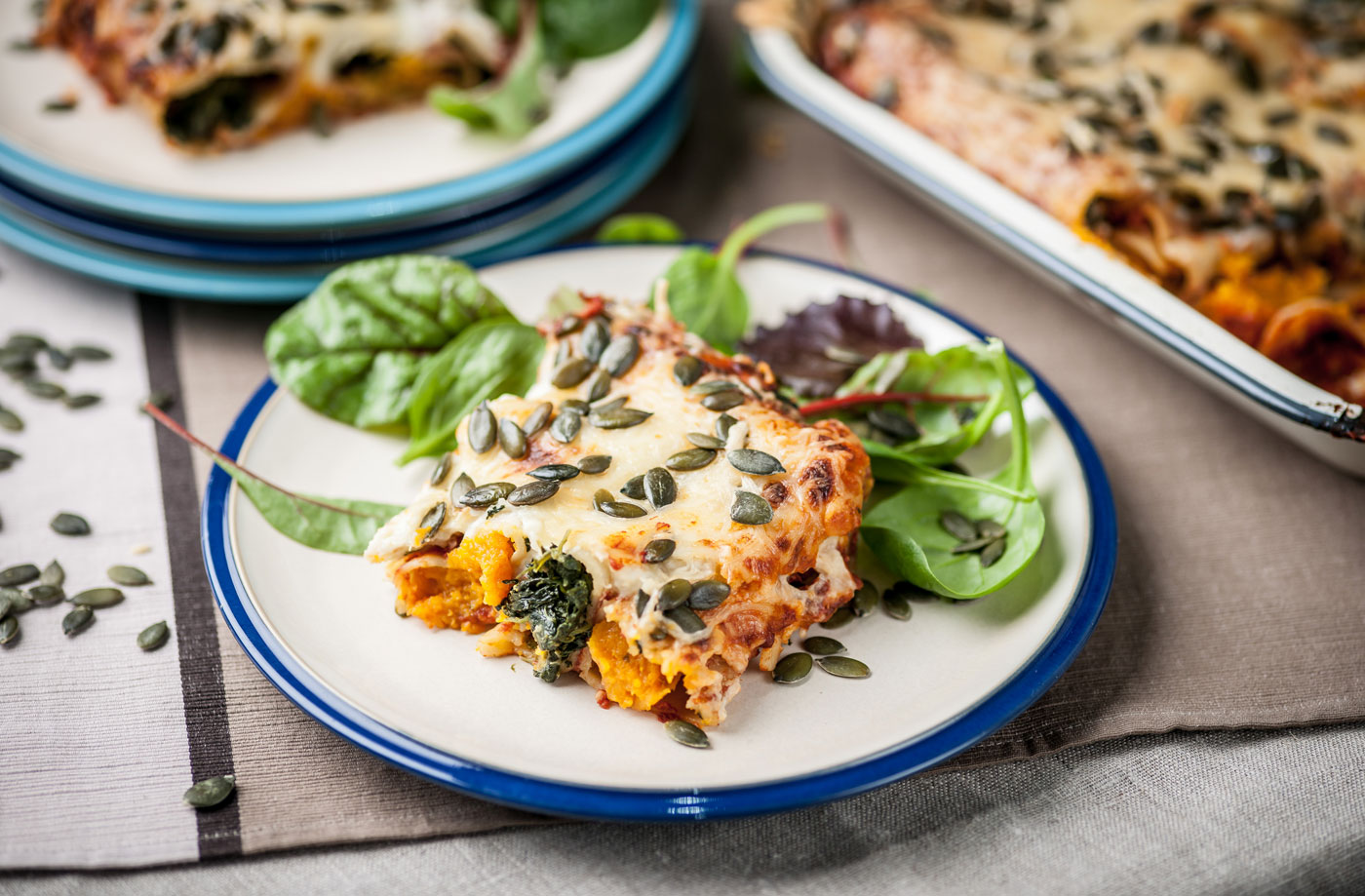 Marcus Wareing's cannelloni with spinach, pumpkin and nutmeg  recipe