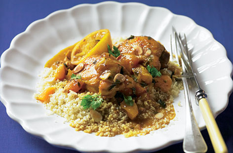 Chicken tagine with apricots recipe