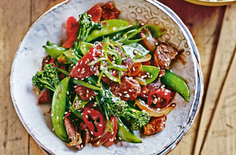 Rustle up this super stir fry in just twenty minutes for a flavourful meal, packed with green veg and aromatic beef.