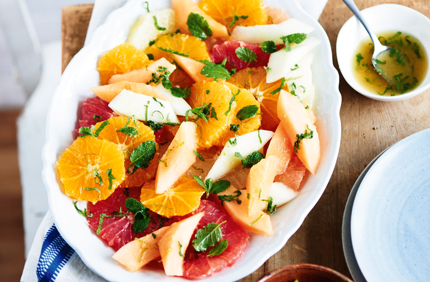 Grapefruit, melon and citrus salad recipe