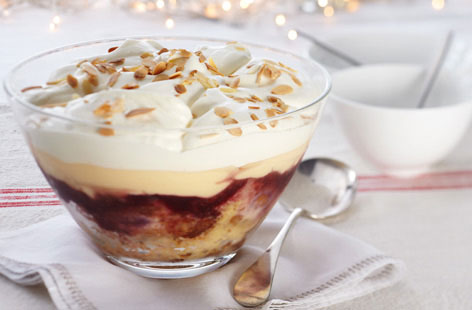 What's Christmas - or a party - without a trifle? This classic sherry trifle recipe can be tweaked to create a dairy-free option that's just as creamy - and as boozy (or not) as you desire. A family favourite or a welcome dessert at any pot-luck.