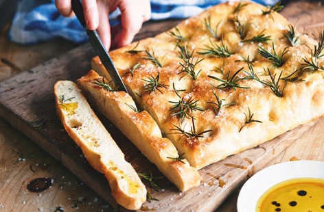 Entertain your guests with this deliciously fragrant and fresh focaccia loaf. Loaded with zesty lemon and aromatic herbs this Italian bread is perfect for taking on picnics or ideal as a dipping starter served with olive oil and balsamic vinegar