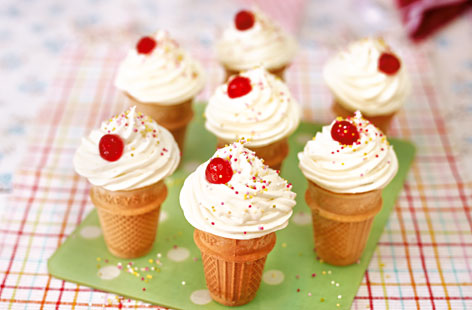 Keep the kiddies entertained throughout the school holidays with our easy-peasy baking recipes. Your children will love creating these fun ice cream cone cakes.