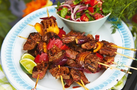 Fire up the barbecue with these crowd pleasing Brazilian beef skewers