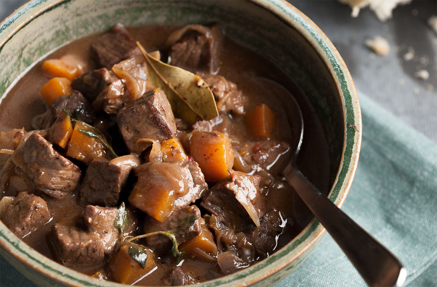 Beef and butternut squash pot recipe