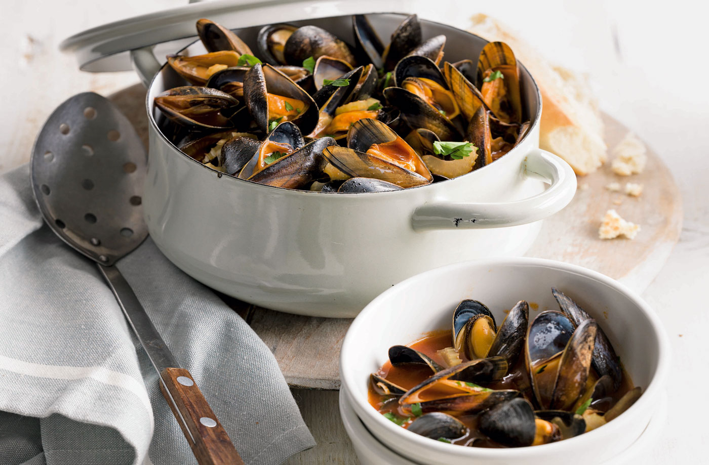Bloody Mary mussels recipe