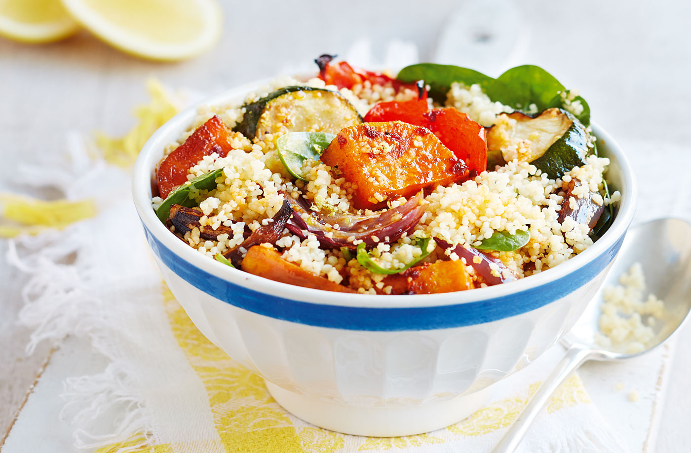 Harissa-spiced vegetable couscous recipe