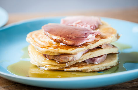 An unconventional but brilliant way to use up leftover roast ham, these pancakes are wonderfully simple to prepare and will be incredibly appealing to children. 